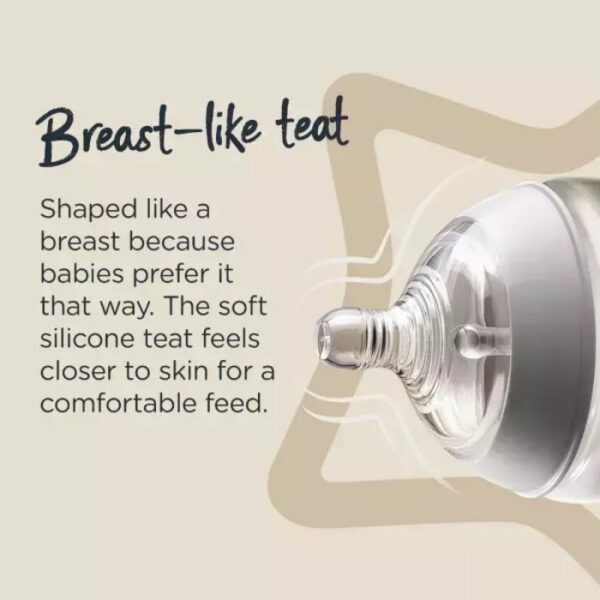 Tommee Tippee Πλαστικό Μπιμπερό Μικρής Ροής 0m+ 260ml Closer to nature Panda