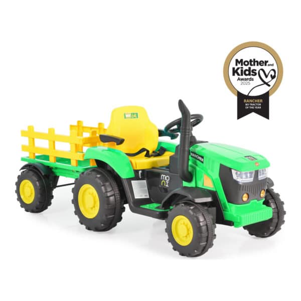 Ηλεκτροκίνητο Τρακτέρ με Καρότσα 12V Moni Rancher Green