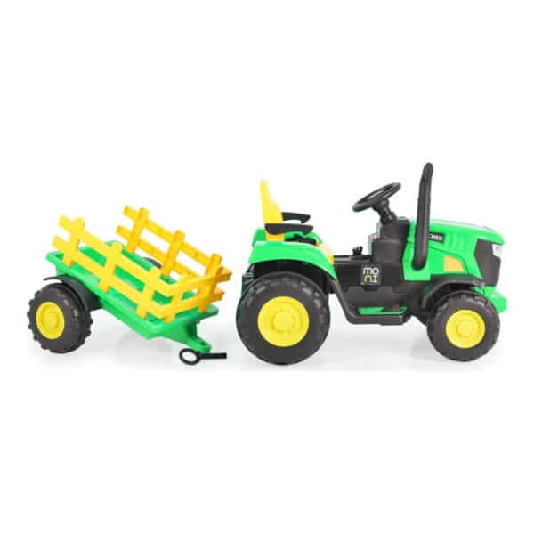 Ηλεκτροκίνητο Τρακτέρ με Καρότσα 12V Moni Rancher Green - Image 3