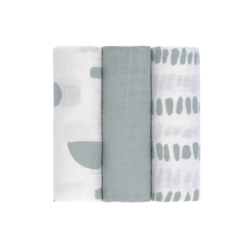 Πανί πολλαπλών χρήσεων 3τμχ 85x85εκ Laessig Strokes Grey