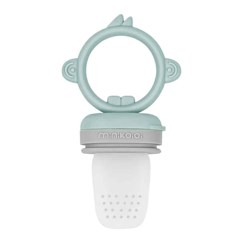 Feeder και Μασητικό από Σιλικόνη Minikoioi Green/Grey