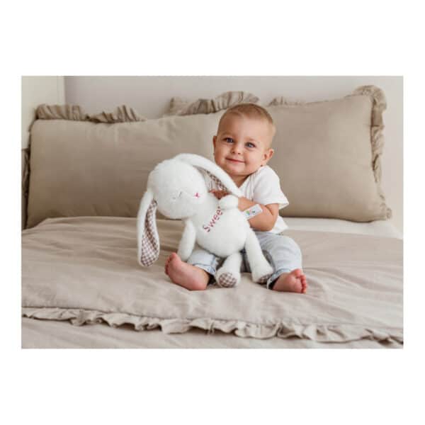 Μαλακό Παιχνίδι Bali Bazoo Cuddle Bunny White 81970 - Image 3