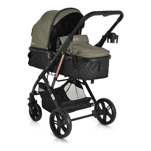 Βρεφικό Καρότσι 2 σε 1 Moni Rafaello Olive Green - Image 2