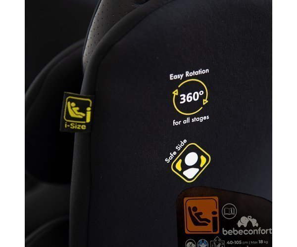 Κάθισμα Αυτοκινήτου 40-150cm Bebe Confort i-Next i-Size 360° Black