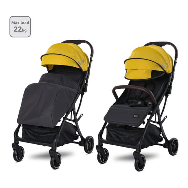 Καρότσι Βόλτας με Ποδόσακο Autofolding Lorelli Minori Lemon Curry