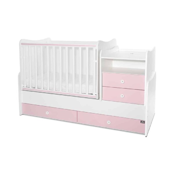 Μετατρεπόμενο Κρεβάτι 172 x 72εκ Lorelli Combo White/Orchid Pink
