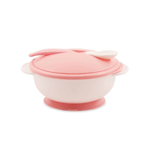 Σετ μπώλ για φαγητό με κουταλάκι Lorelli Blush Pink