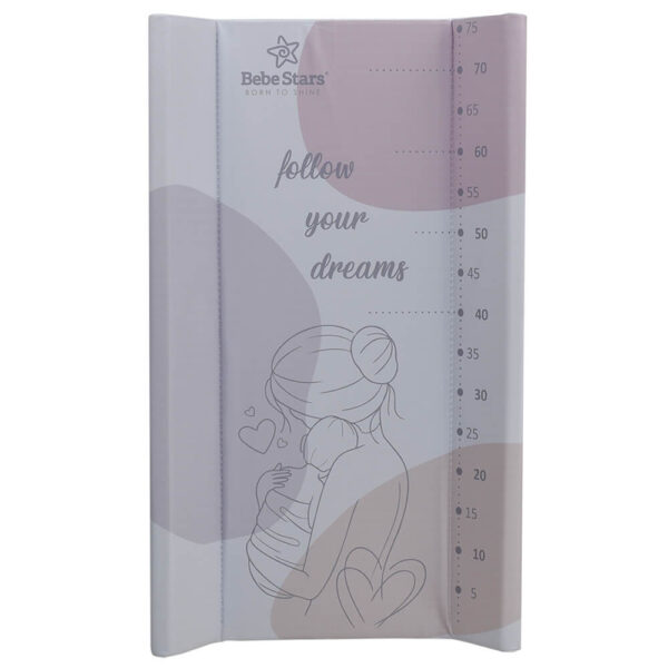 Αλλαξιέρα Σκληρή 77x45εκ Bebe Stars Stone Sand