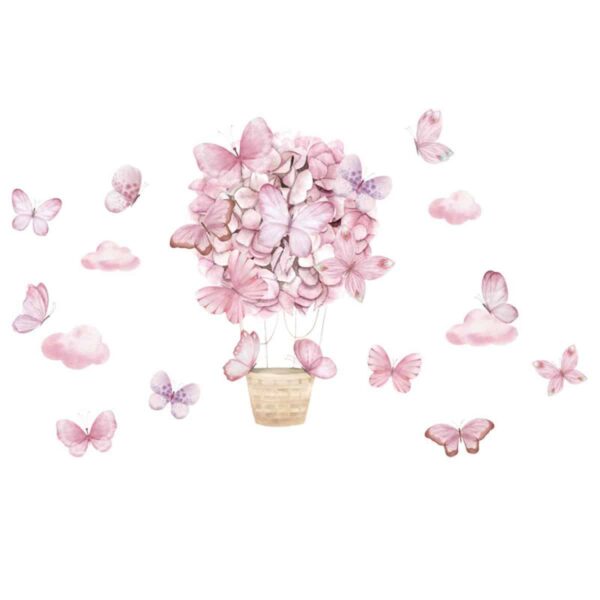 Αυτοκόλλητο Τοίχου Sipo Pink Butterflies - Image 2