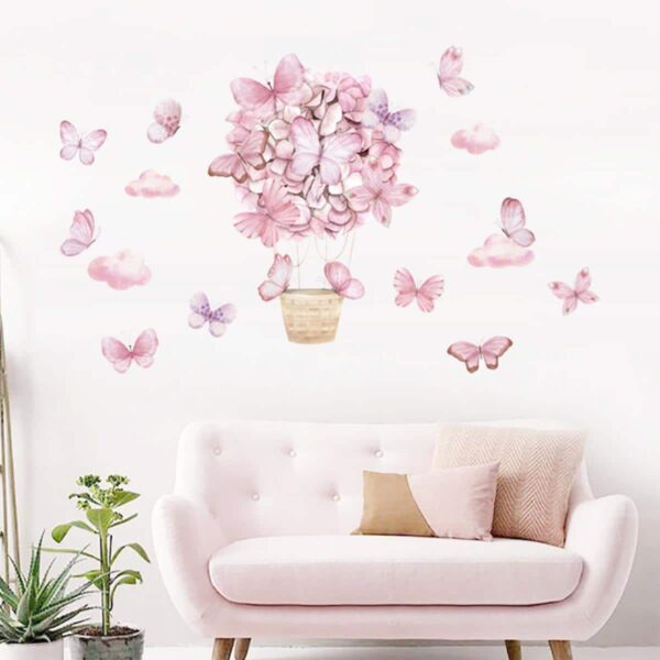 Αυτοκόλλητο Τοίχου Sipo Pink Butterflies