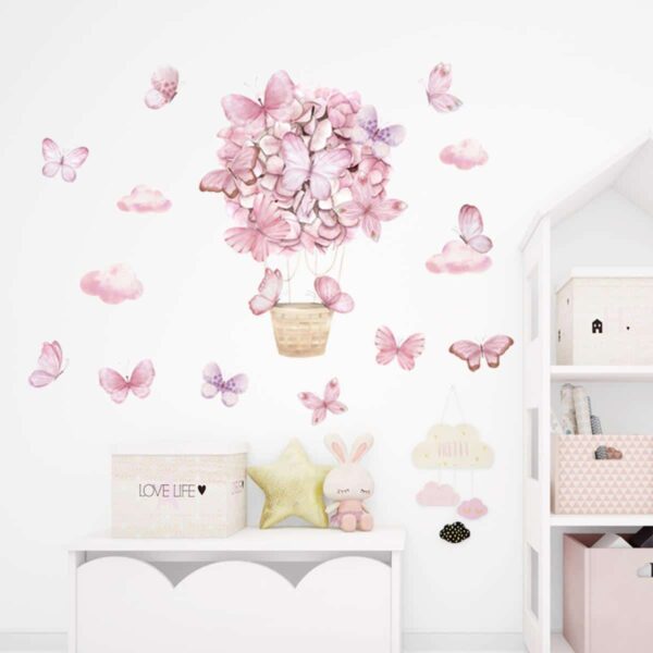 Αυτοκόλλητο Τοίχου Sipo Pink Butterflies - Image 3