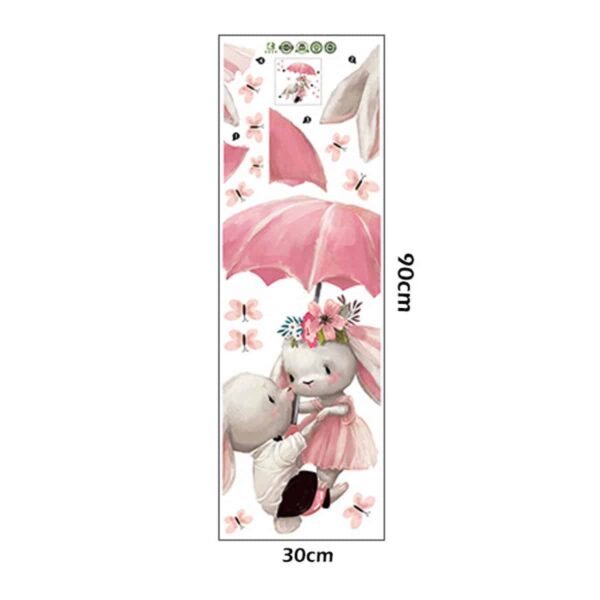 Αυτοκόλλητο Τοίχου Sipo Bunnies With Umbrella - Image 4