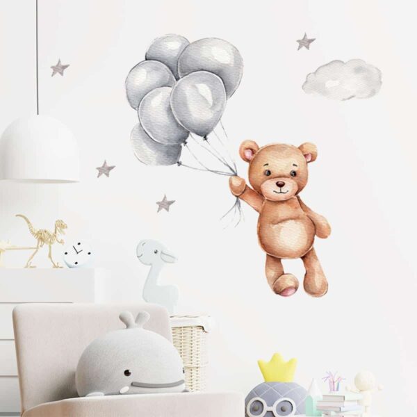 Αυτοκόλλητο Τοίχου Sipo Teddy Bear With Balloons - Image 4
