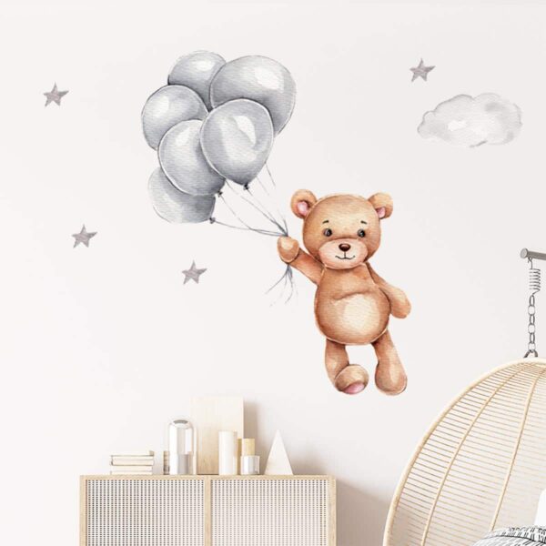 Αυτοκόλλητο Τοίχου Sipo Teddy Bear With Balloons - Image 5