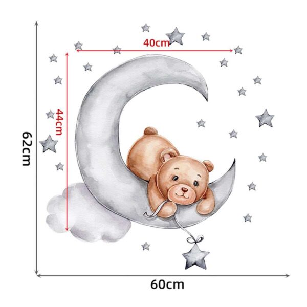 Αυτοκόλλητο Τοίχου Sipo Teddy Bear Moon - Image 4