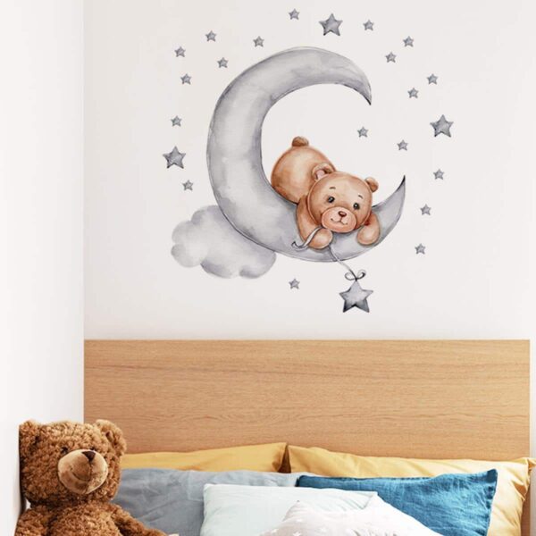 Αυτοκόλλητο Τοίχου Sipo Teddy Bear Moon - Image 7