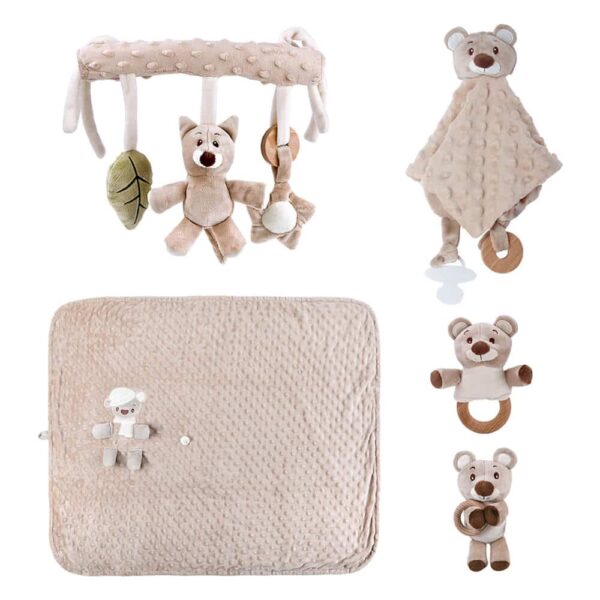 Σετ Δώρου 5τμχ Bebe Stars Teddy Bear Nature