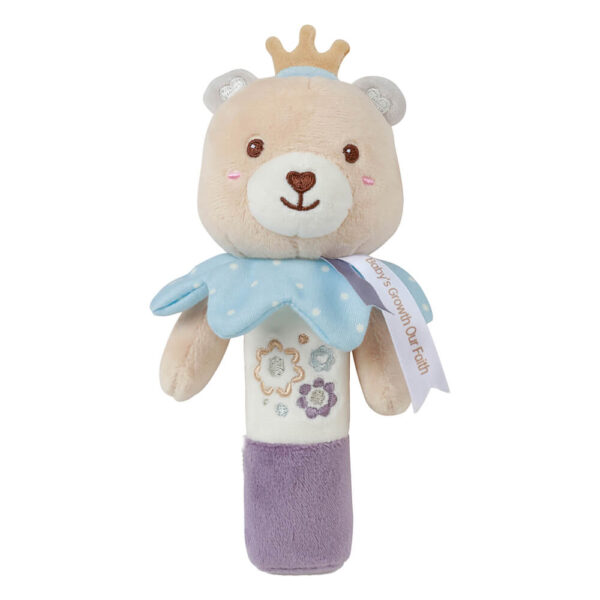 Μαλακή Κουδουνίστρα Bebe Stars Teddy Flower Rattle
