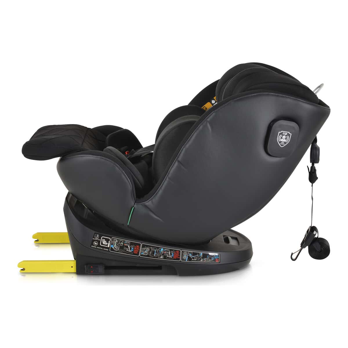 Κάθισμα Αυτοκινήτου 40-150εκ Cangaroo Castor i-Size Black - Image 3