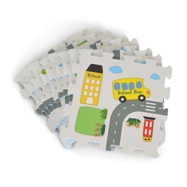 Πάζλ Δαπέδου 8τμχ Moni Toys Road Track 3406 - Image 3