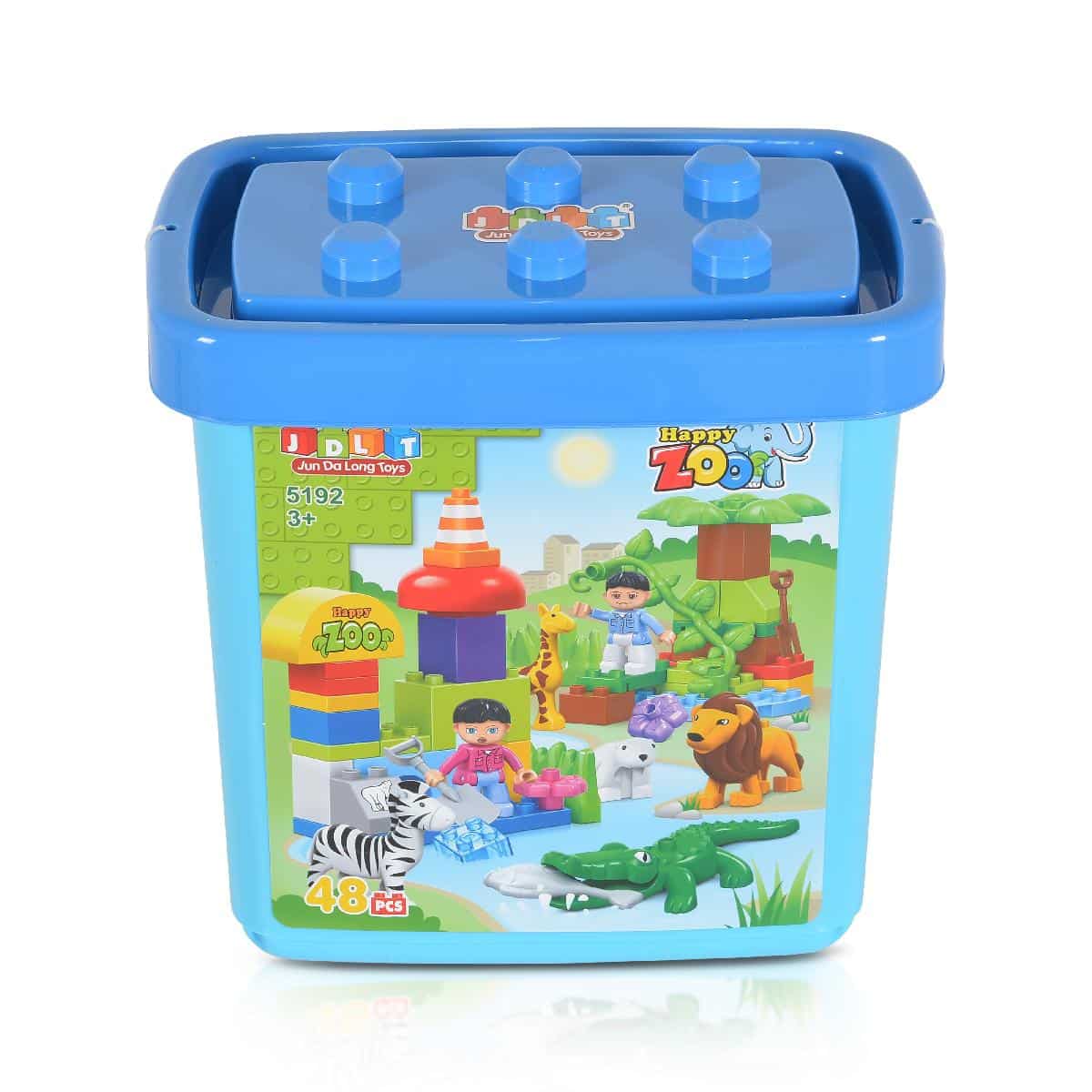 Εκπαιδευτικά τουβλάκια 48τμχ JDLT Zoo 5192