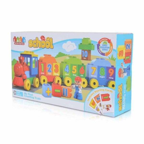 Εκπαιδευτικά τουβλάκια JDLT Train school 45 elements 5306 - Image 3