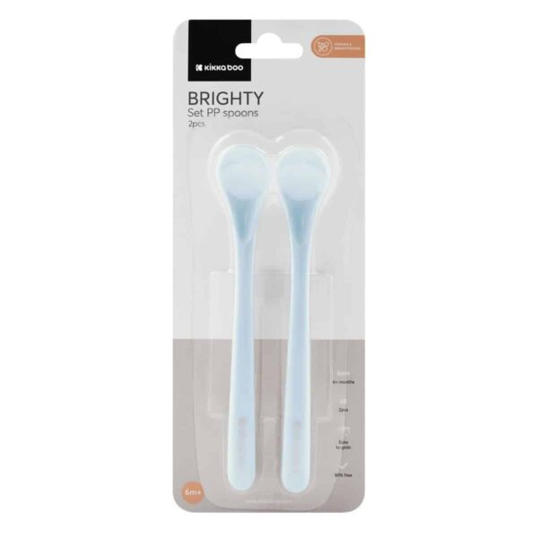 Βρεφικά Κουτάλια 2τμχ Kikka Boo Brighty Blue - Image 3