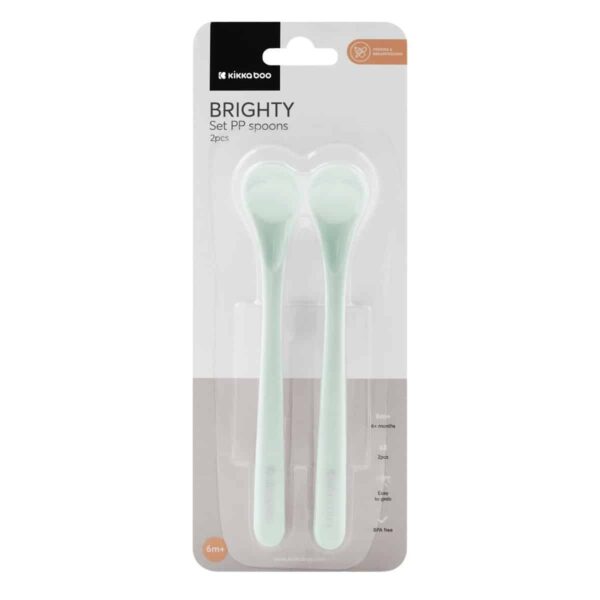 Βρεφικά Κουτάλια 2τμχ Kikka Boo Brighty Mint - Image 3