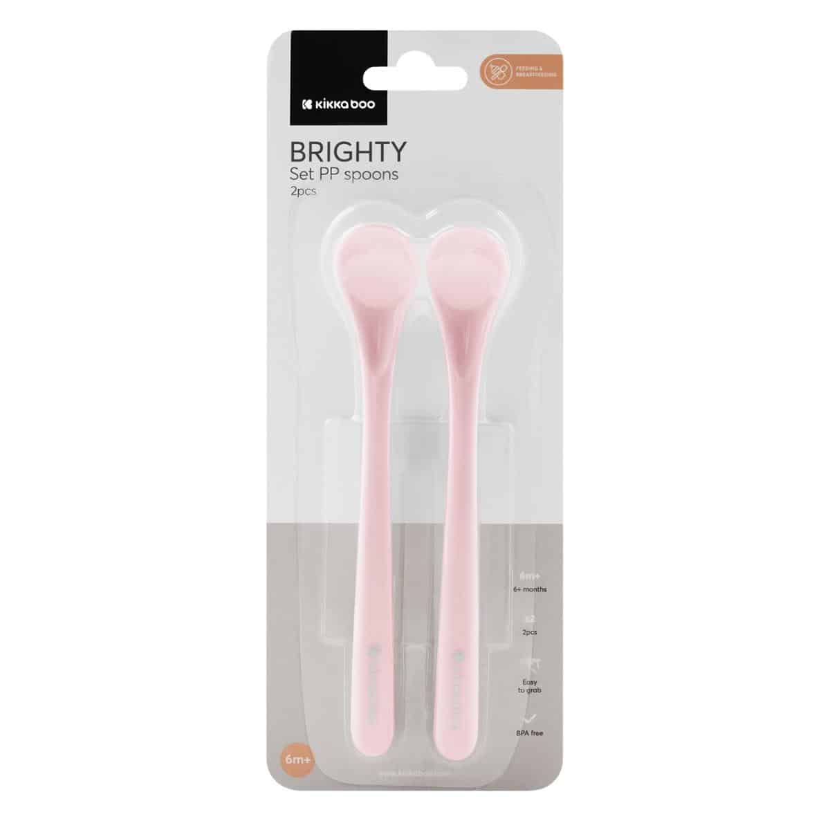 Βρεφικά Κουτάλια 2τμχ Kikka Boo Brighty Pink - Image 3