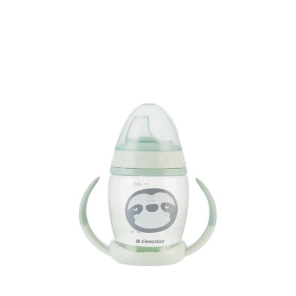 Ποτηράκι/Κύπελλο Με Στόμιο Σιλικόνης 200ml Kikka Boo Happy Face Mint