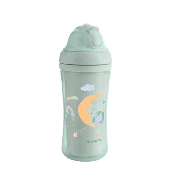 Παγουρίνο Με Καλαμάκι Σιλικόνης 220ml Kikka Boo Moony Μe Mint