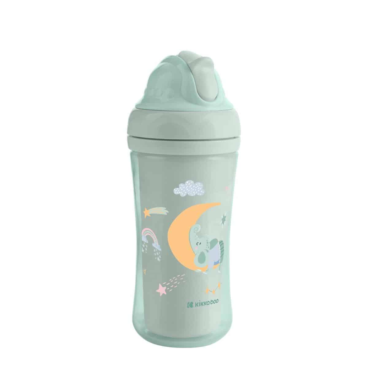 Παγουρίνο Με Καλαμάκι Σιλικόνης 220ml Kikka Boo Moony Μe Mint