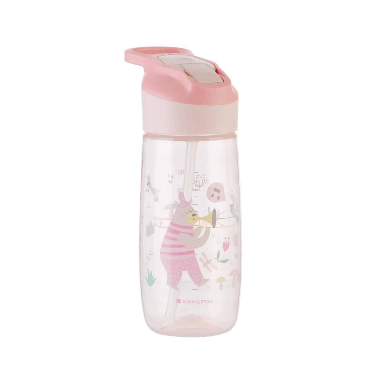 Παγουρίνο Με Στόμιο Σιλικόνης 450ml Kikka Boo Music Fest Pink