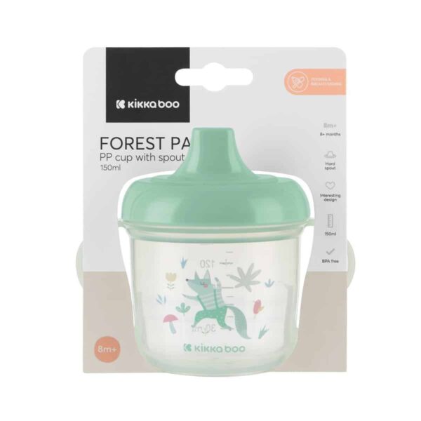 Εκπαιδευτικό Κύπελλο Με Στόμιο 150ml Kikka Boo Forest Party Mint - Image 3