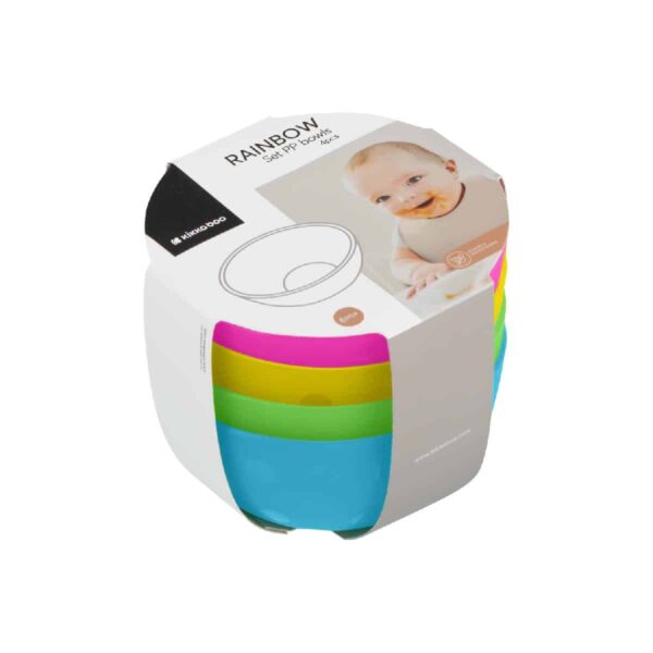 Παιδικά Μπωλ 4τμχ Kikka Boo Rainbow - Image 6