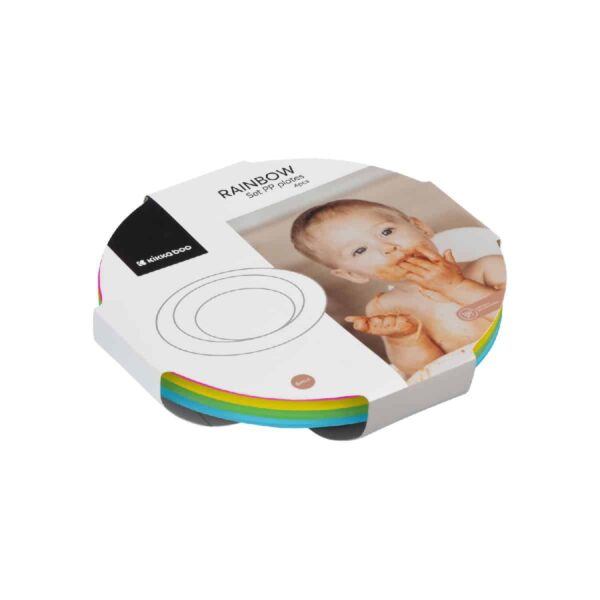 Παιδικά Πιάτα 4τμχ Kikka Boo Rainbow - Image 6