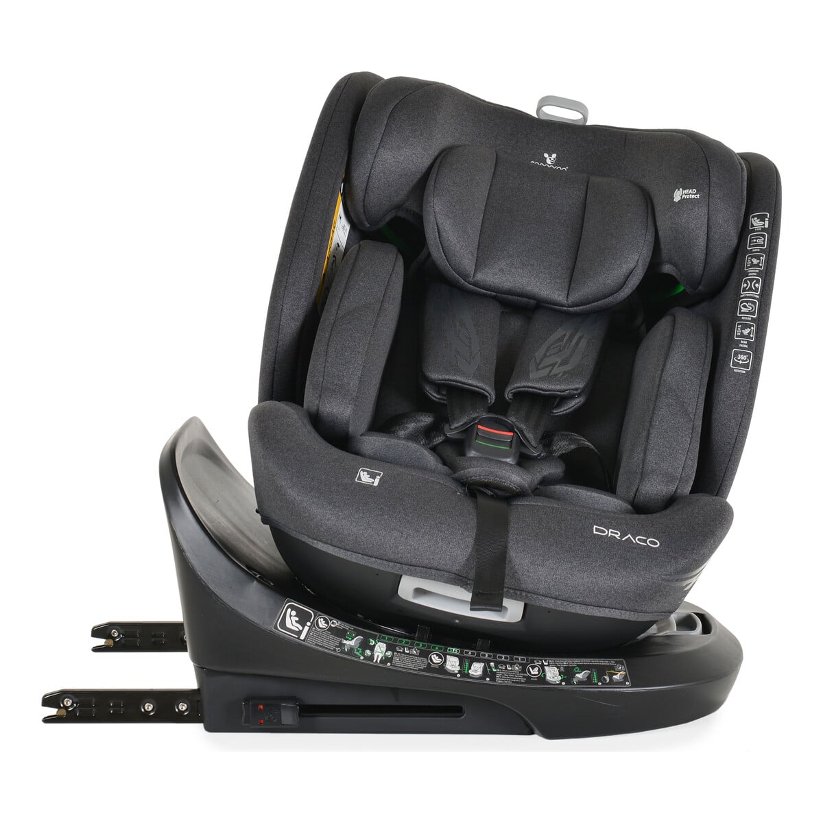Κάθισμα Αυτοκινήτου 40-150εκ Cangaroo Draco i-Size Black - Image 2