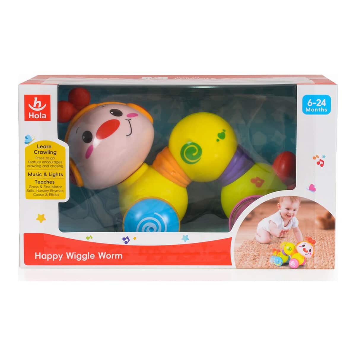 Μουσικό Παιχνίδι με Ήχους & Φώτα Hola Happy Wigle Worm 997 - Image 2