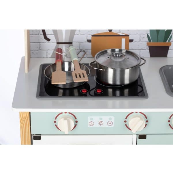 Ξύλινη Παιδική Κουζίνα με Αξεσουάρ FreeOn Mini Chef Free2Play
