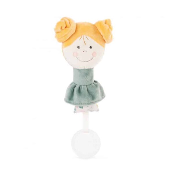 Λούτρινη Κουδουνίστρα 27εκ με Μασητικό Amek Toys Hanna