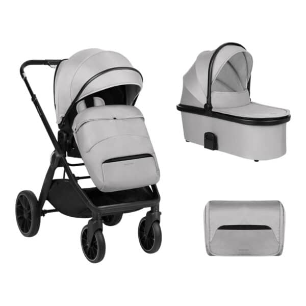Πολυκαρότσι 2 σε 1 με Πορτ Μπεμπέ Kikka Boo Tiffany Light Grey 2024