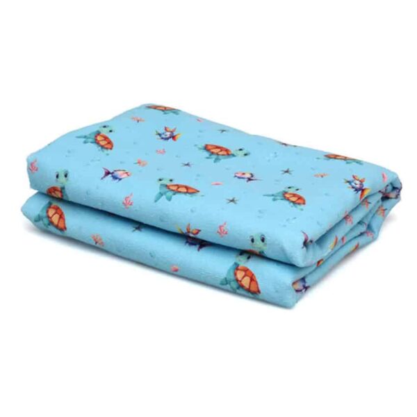 Πετσέτα Παραλίας 75x150εκ Kiokids Microfiber Tortuga Σιέλ