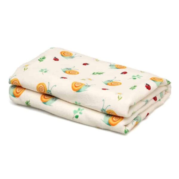 Πετσέτα Παραλίας 75x150εκ Kiokids Microfiber Snail Εκρού