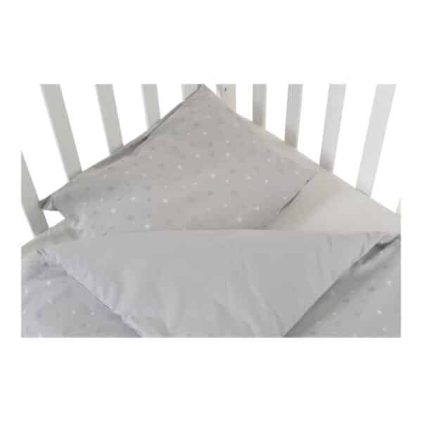 Σετ Προίκα Μωρού 3τμχ 120x60εκ Hugzzz Nook Grey Stars - Image 3