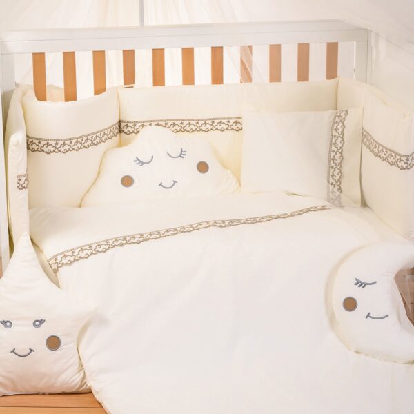 Σετ προίκας 11τμχ 70x140 ABO Cloud Beige