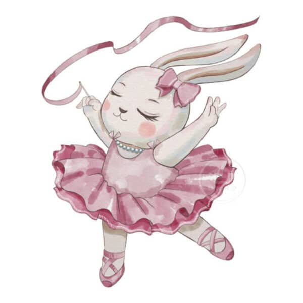 Αυτοκόλλητο Τοίχου Sipo Ballerina Bunny
