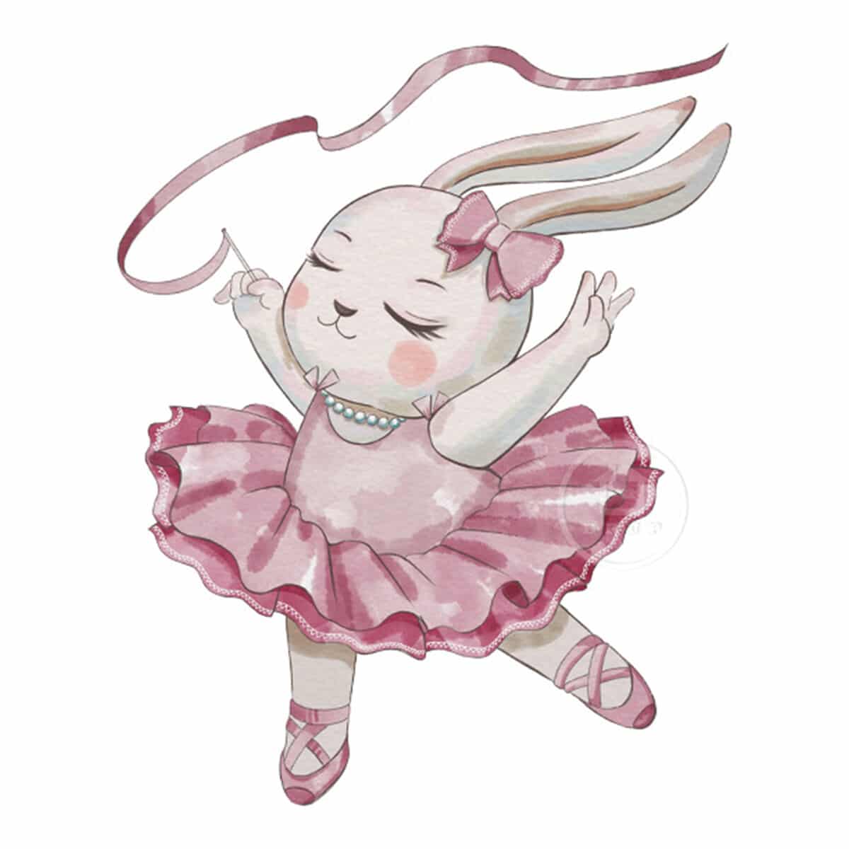 Αυτοκόλλητο Τοίχου Sipo Ballerina Bunny - Image 3