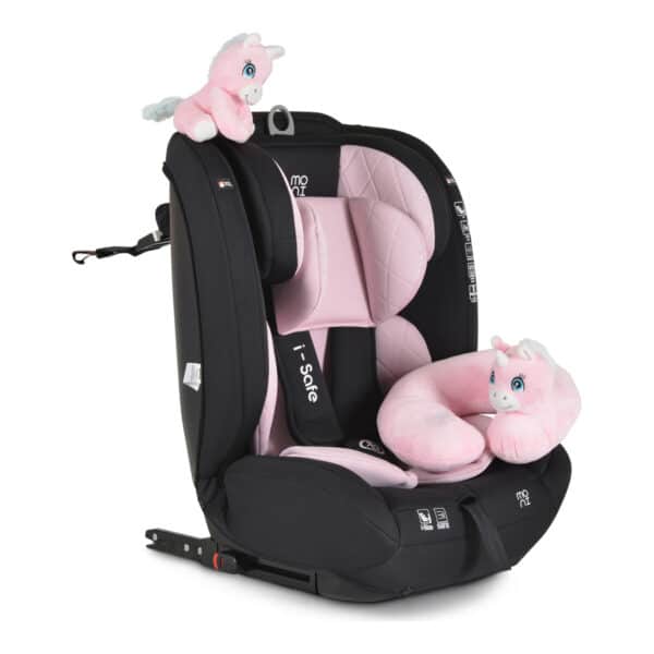 Κάθισμα Αυτοκινήτου Με σύστημα Isofix 76-150εκ Moni Isafe Pink
