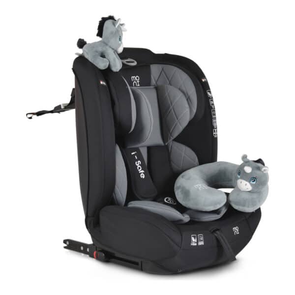 Κάθισμα Αυτοκινήτου Με σύστημα Isofix 76-150εκ Moni Isafe Grey