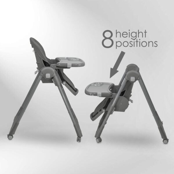 Καρεκλάκι Φαγητού Bebe Stars Milk Grey
